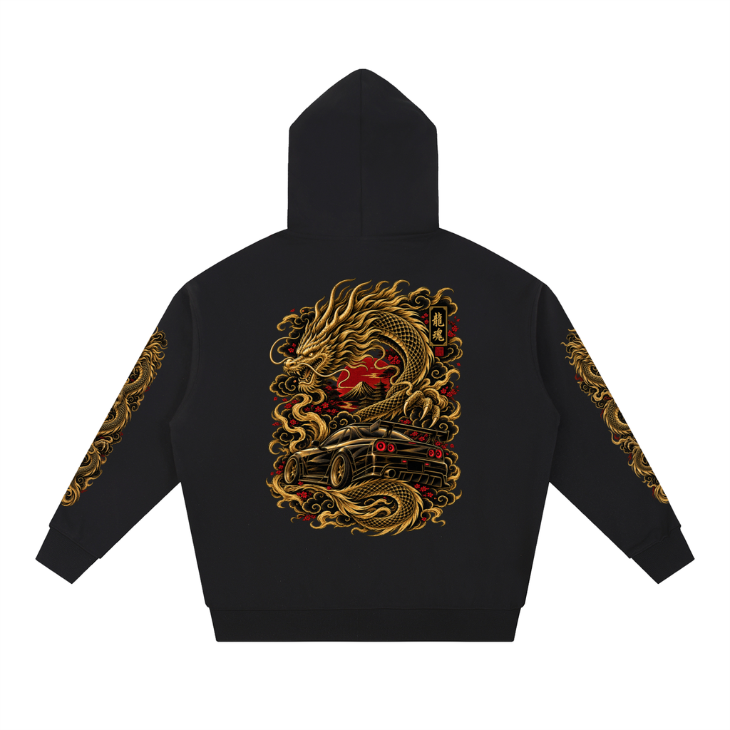 Dragon,Car,Hoodie,Sweater